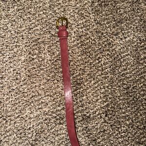 Elegant Pink Leather Belt